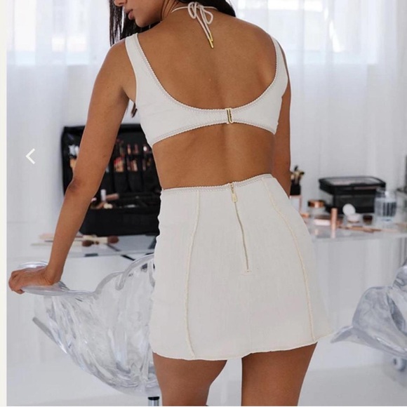 Bydee Adriana Pearl Mini Dress Women’s Size Small - Picture 2 of 11